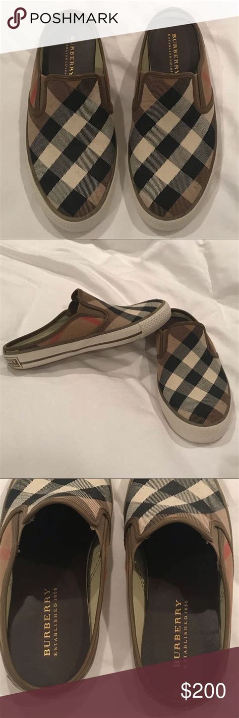 slip ons burberry|burberry shoes for women.